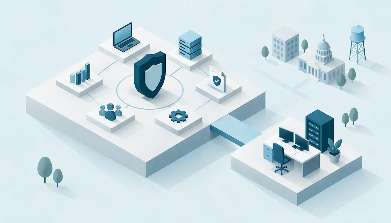 Abstract illustration of security leadership and operations